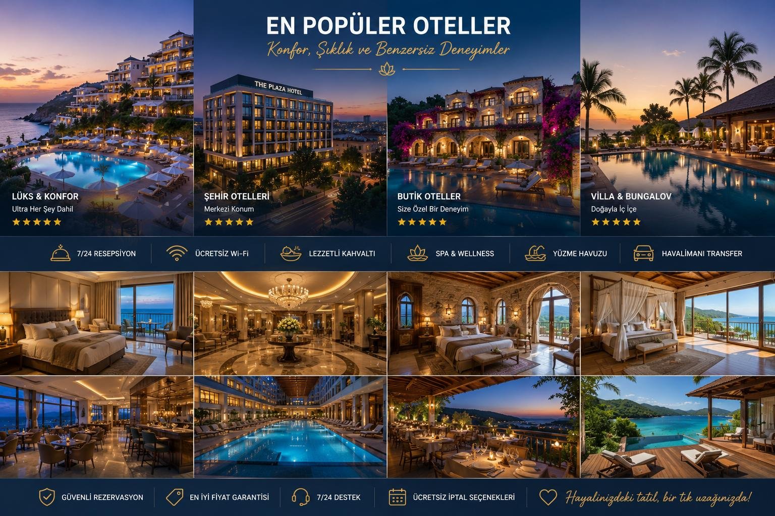 Otel seçenekleri
